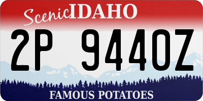 ID license plate 2P9440Z