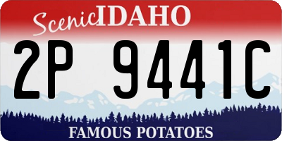 ID license plate 2P9441C