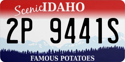 ID license plate 2P9441S