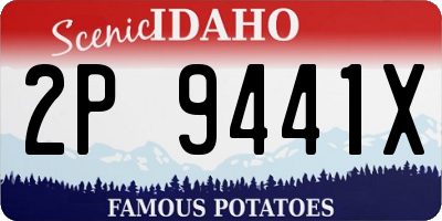 ID license plate 2P9441X