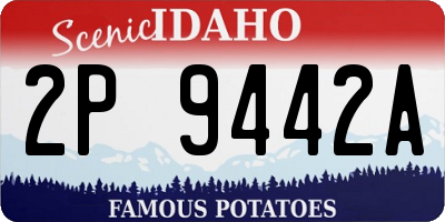 ID license plate 2P9442A