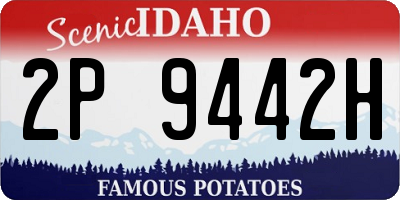 ID license plate 2P9442H