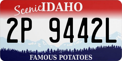 ID license plate 2P9442L