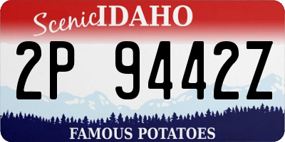 ID license plate 2P9442Z