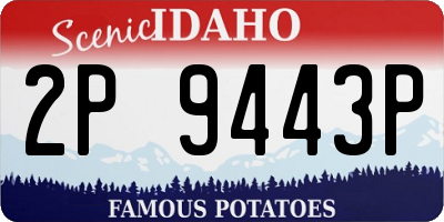 ID license plate 2P9443P