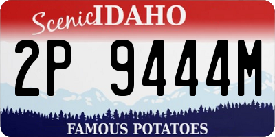 ID license plate 2P9444M