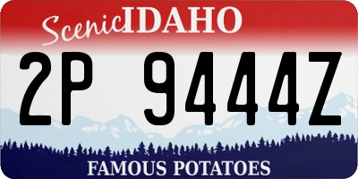 ID license plate 2P9444Z