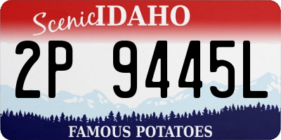 ID license plate 2P9445L