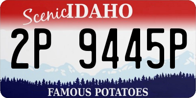 ID license plate 2P9445P