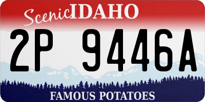 ID license plate 2P9446A