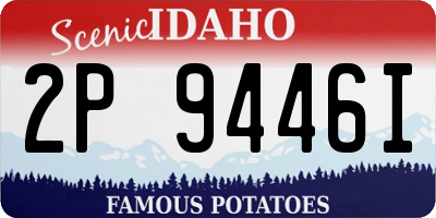 ID license plate 2P9446I