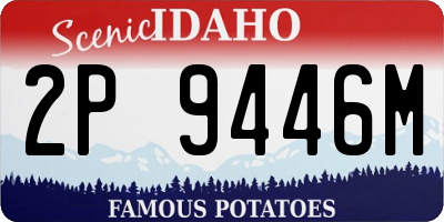 ID license plate 2P9446M