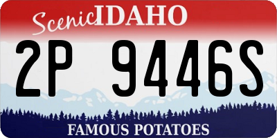 ID license plate 2P9446S
