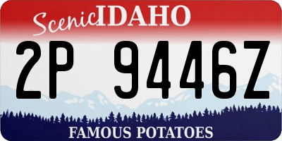 ID license plate 2P9446Z