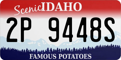 ID license plate 2P9448S