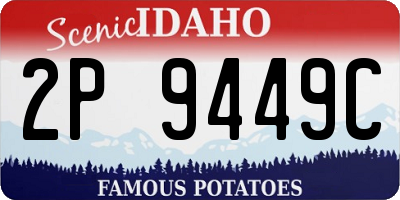 ID license plate 2P9449C