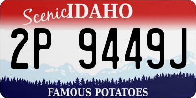 ID license plate 2P9449J