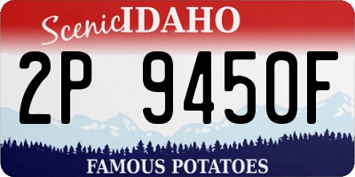ID license plate 2P9450F