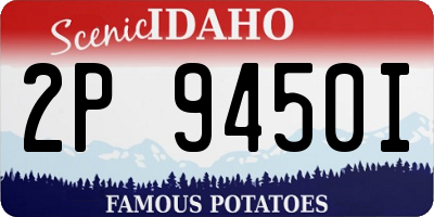 ID license plate 2P9450I