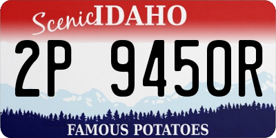 ID license plate 2P9450R