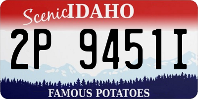 ID license plate 2P9451I