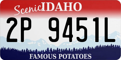 ID license plate 2P9451L