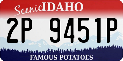 ID license plate 2P9451P