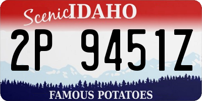 ID license plate 2P9451Z
