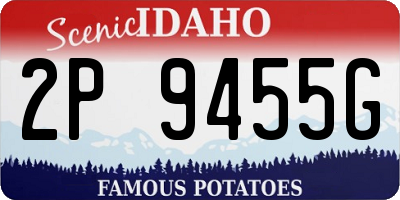 ID license plate 2P9455G