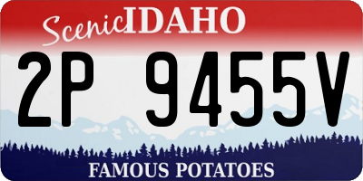ID license plate 2P9455V