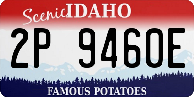 ID license plate 2P9460E