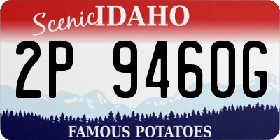 ID license plate 2P9460G