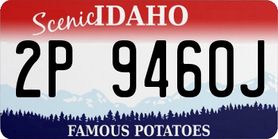 ID license plate 2P9460J