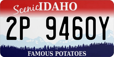 ID license plate 2P9460Y