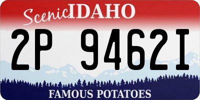 ID license plate 2P9462I