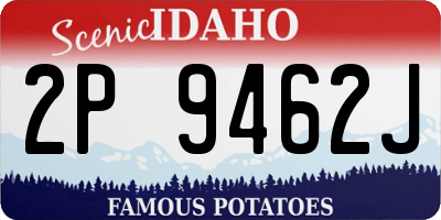 ID license plate 2P9462J