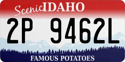 ID license plate 2P9462L
