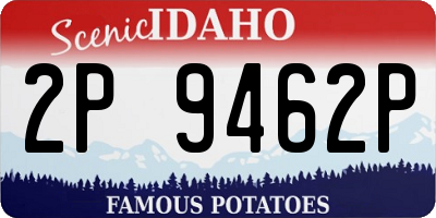 ID license plate 2P9462P