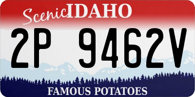 ID license plate 2P9462V