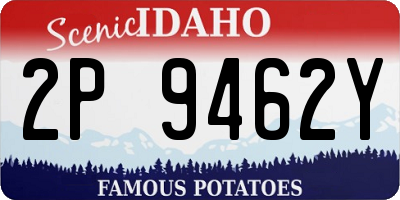 ID license plate 2P9462Y