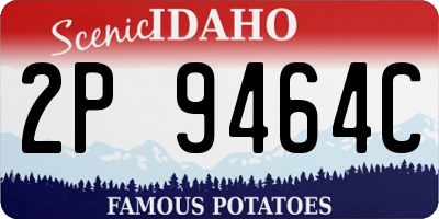 ID license plate 2P9464C