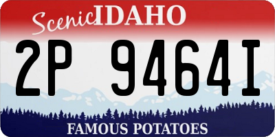 ID license plate 2P9464I