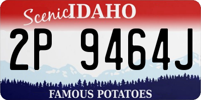 ID license plate 2P9464J