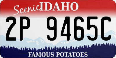 ID license plate 2P9465C