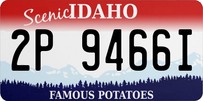 ID license plate 2P9466I