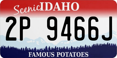 ID license plate 2P9466J