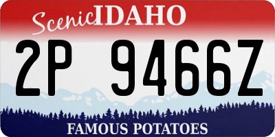 ID license plate 2P9466Z
