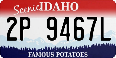 ID license plate 2P9467L