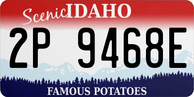 ID license plate 2P9468E