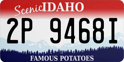 ID license plate 2P9468I